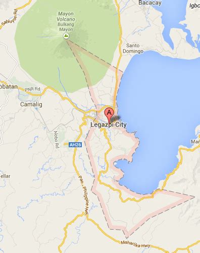 Legazpi Map, Map of Legazpi city.